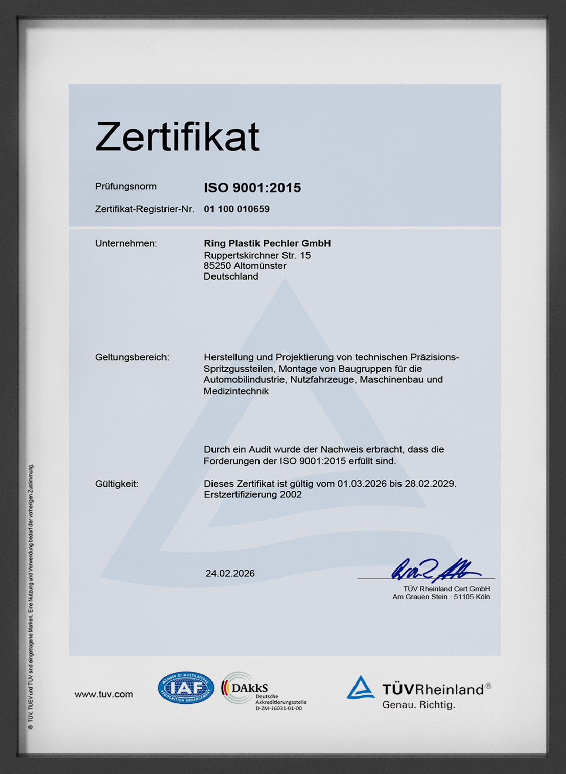 ring plastik zertifikat 01 100 010659 main de